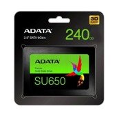 Dysk SSD ADATA Ultimate SU650 240GB 2,5" SATA3 (520/450 MB/s) 7mm, 3D NAND / Black Retail
