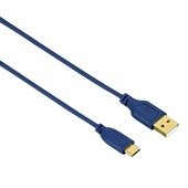 Kabel USB 2.0 Hama USB-C - USB A FLEXI-SLIM 0,75 m niebieski