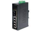 Switch niezarządzalny Planet ISW-511 4-Port 100Base-TX + 1-Port 100Base-FX przemysłowy DIN Rail