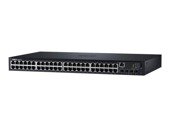 Switch zarządzalny Dell Networking N1548, 48x 1GbE + 4x 10GbE SFP+ fixed ports, Stacking, IO to PSU airflow, AC