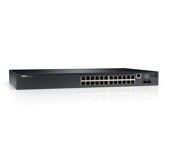 Switch zarządzalny Dell Networking N2024P L2 PoE+ 24x 1GbE + 2x 10GbE SFP+ fixed ports Stacking IO to PSU air AC