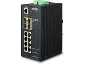 Switch zarządzalny Planet IGS-12040MT 8-Port 1000Mb/s + 4-Port Base-X SFP przemysłowy